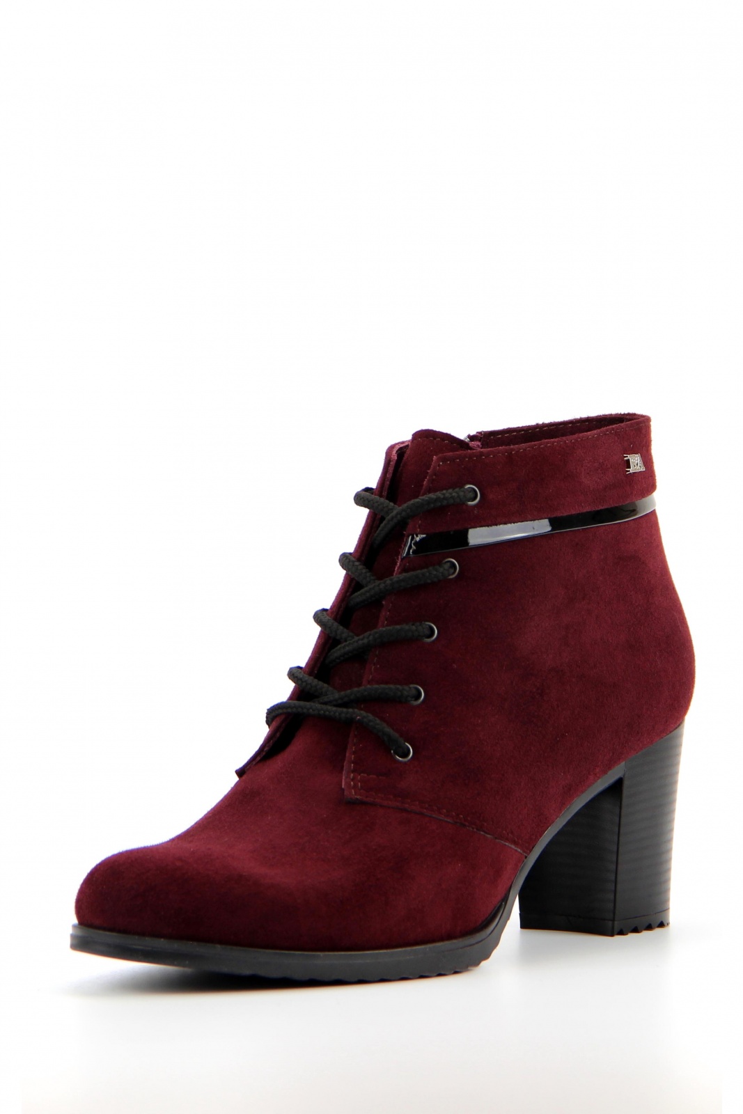 Ботильоны замшевые бордовые