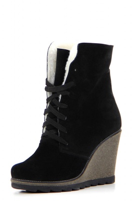 Черные ботильоны