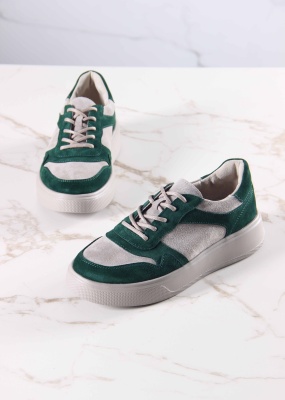 Кеды ED'ART 149.LusiR2'la. зеленый каменный замша