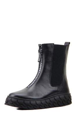 Ботинки кожаные черные