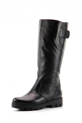 Сапоги кожаные черные