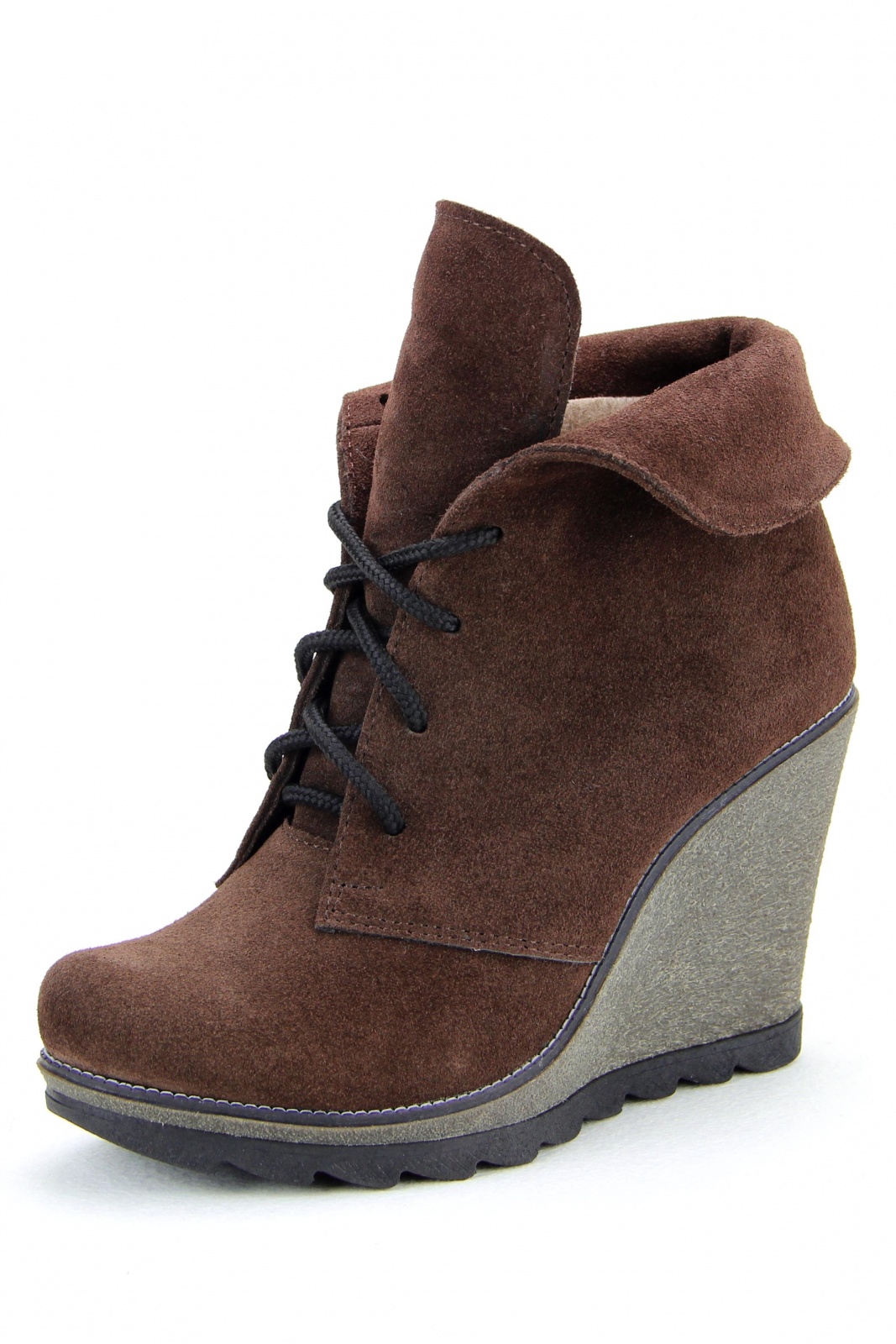 Ботильоны замшевые коричневые