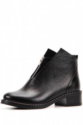 Ботильоны кожаные черные 