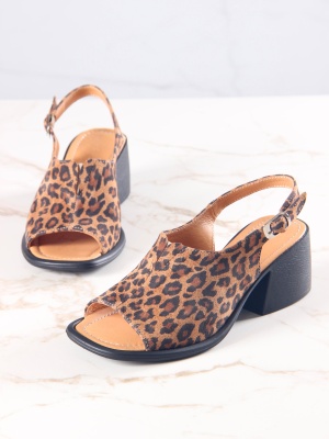 Босоножки ED'ART 5031.23663'bl. коричневый леопард