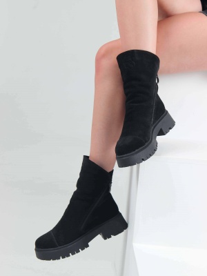 Ботинки ED'ART 233.2094'bl. черный замша