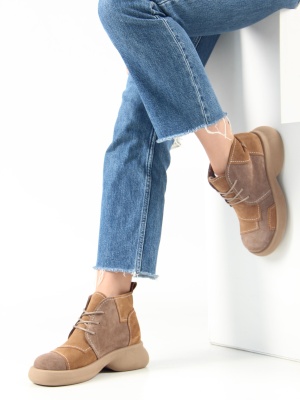 Ботинки  ED'ART 305.927'ka. светло коричневый капучино замша