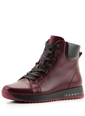 Бордовые ботинки и полуботинки