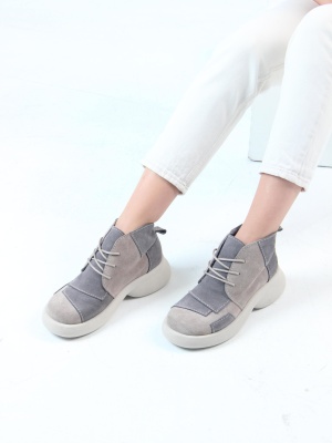 Ботинки натуральная замша