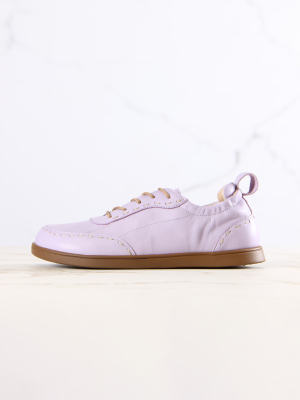 Сникерины кожаные лиловые
