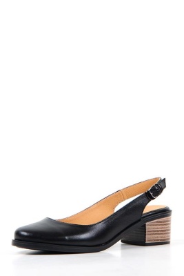 Туфли кожаные черные