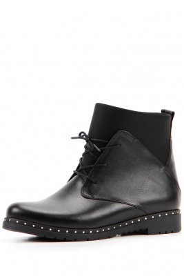 Ботинки кожаные черные