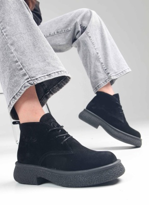 Ботинки ED'ART 308.агата'bl. чёрный замша