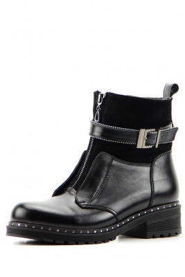 Ботинки кожаные черные