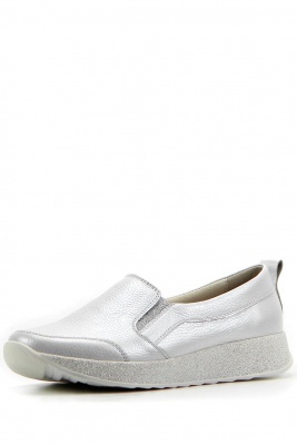 Слипоны кожаные белые