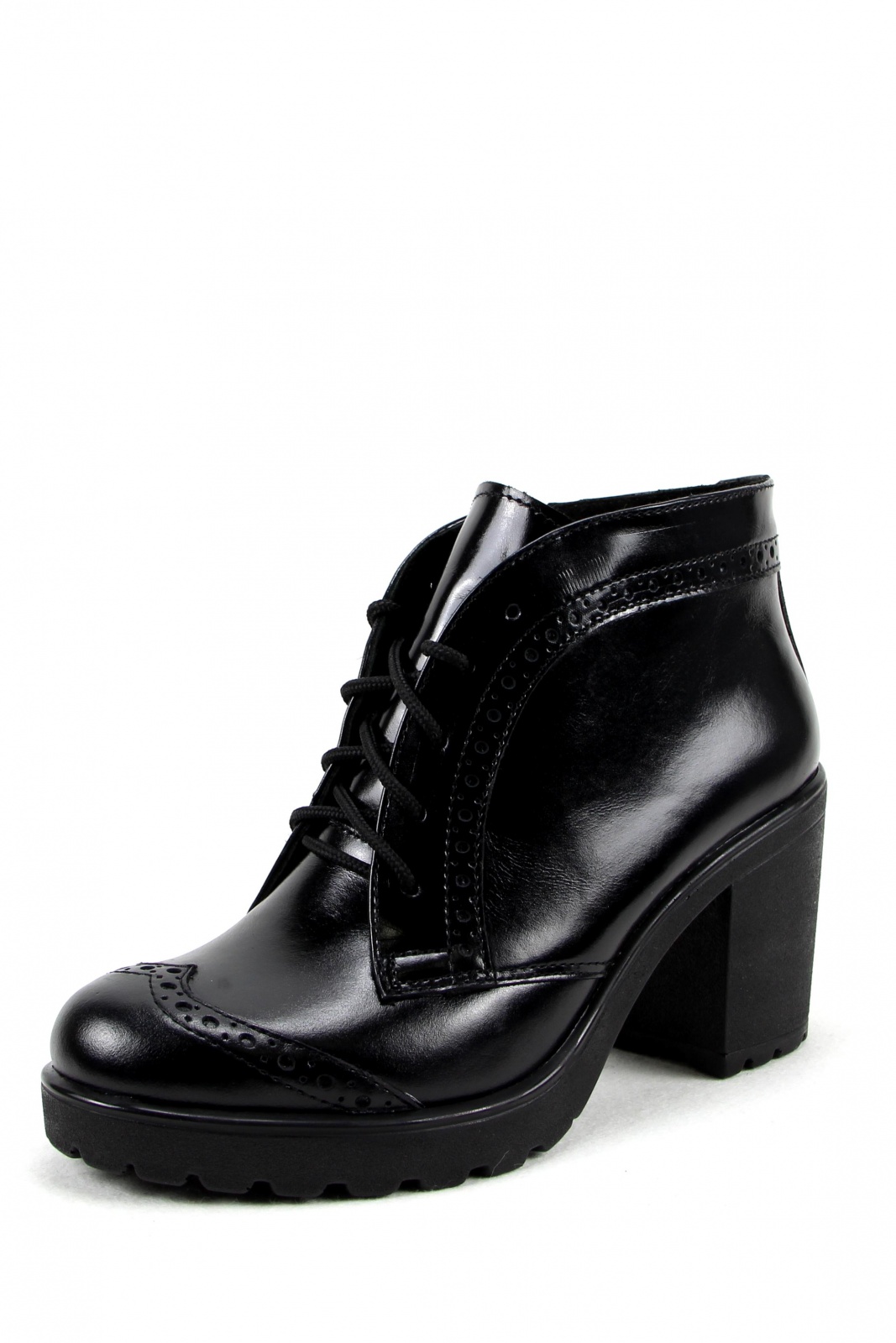 Ботильоны кожаные черные