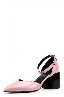 Туфли кожаные розовые