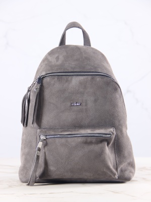 Рюкзак ED'ART r01.серый замок замша