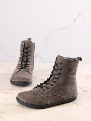 Босоногие ботинки  ED'ART 351.NATA'bl.Серый замок замша