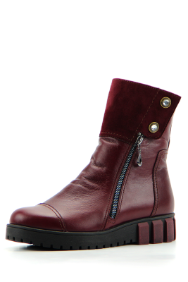 Бордовые ботинки и полуботинки
