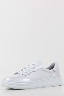 Кеды кожаные белые