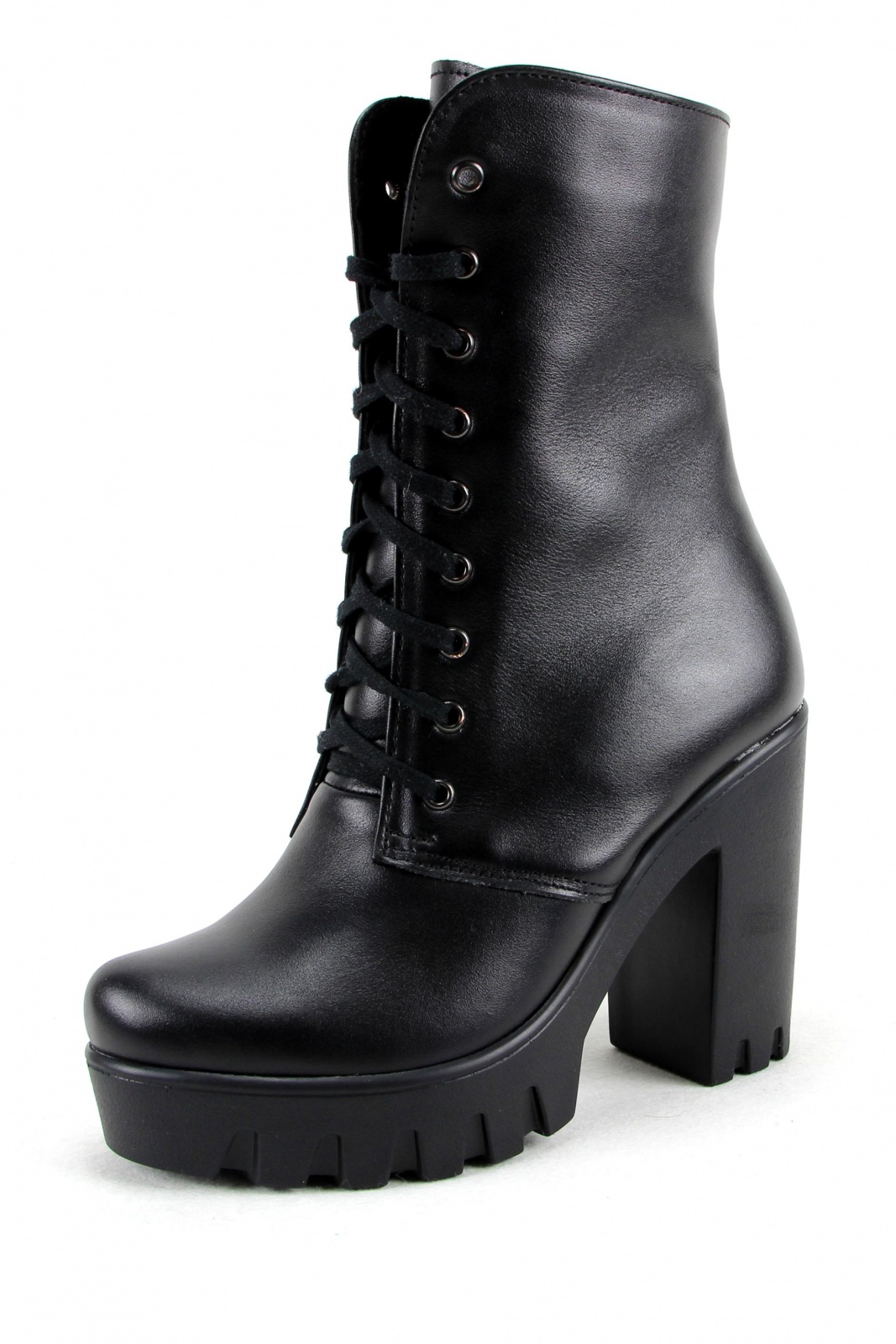 Ботильоны кожаные черные