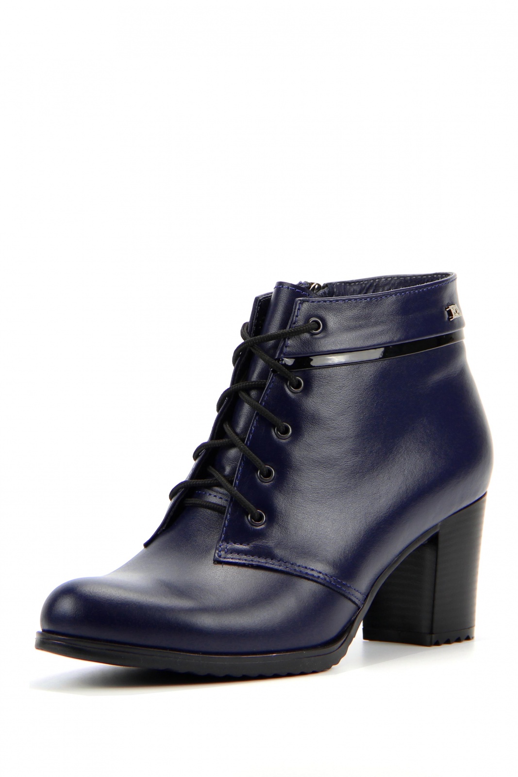 Ботильоны кожаные синие