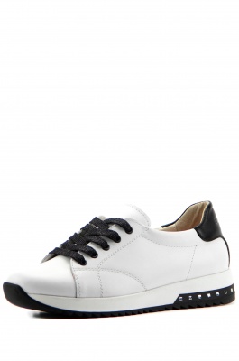 Кроссовки кожаные белые