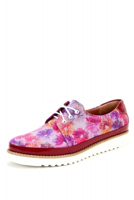 Туфли кожаные розовые