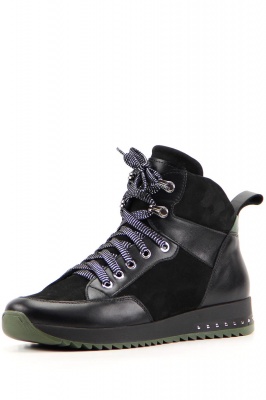 Ботинки кожаные черные