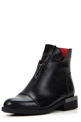 Ботинки кожаные черные