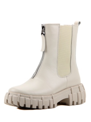 Челси кожаные бежевые