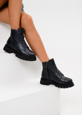 Ботинки ED'ART 319.PODYUM141'bl. Вакса черная