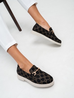 Лоферы туфли ED'ART 172.1841'be. черный гуччи