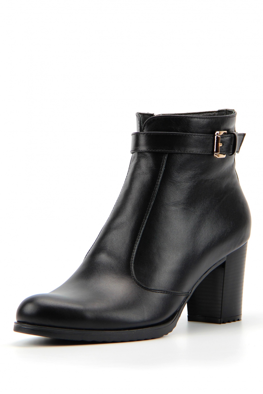Ботильоны кожаные черные