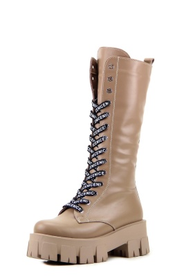 Ботинки кожаные коричневые