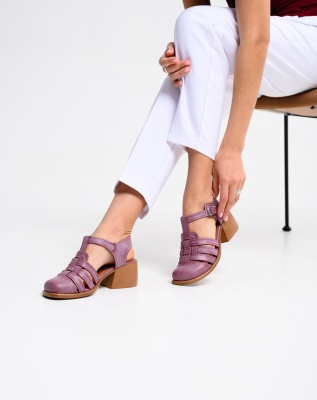 Босоножки ED'ART 5035.23663'bе. Вакса бордо+коричневый