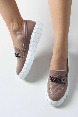 Лоферы туфли ED'ART 145.91505'w.Сocoa