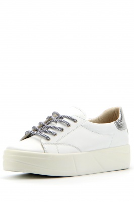 Кеды кожаные белые