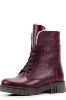 Бордовые ботинки и полуботинки