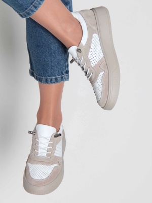 Кеды ED'ART 149.LusiR2'la. Белый бежевый