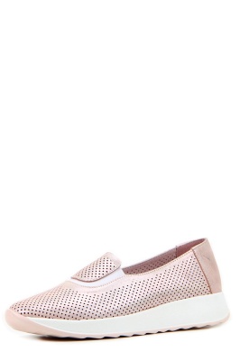 Слипоны розовые с перфорацией