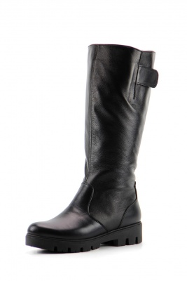 Сапоги кожаные черные