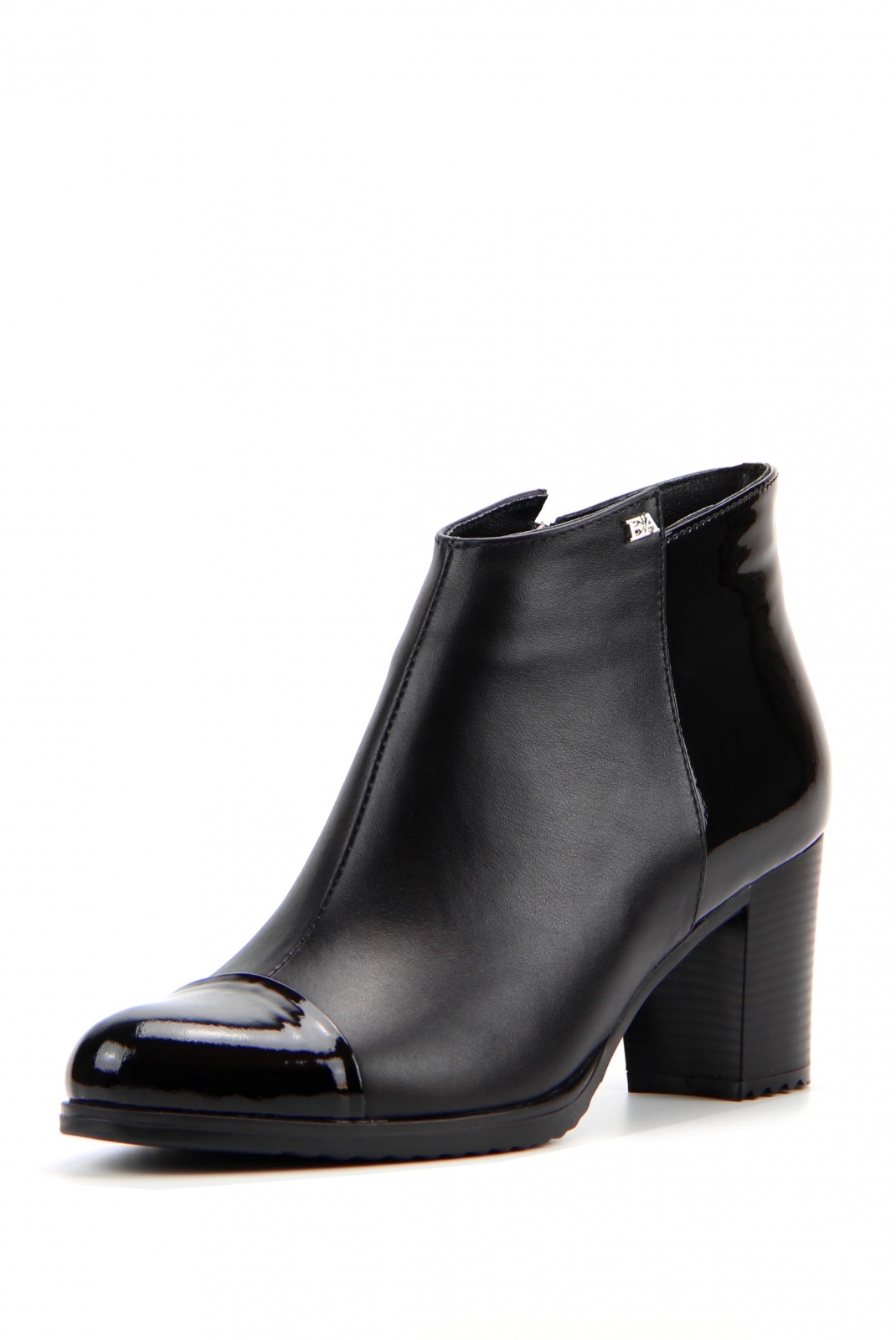 Ботильоны кожаные черные
