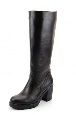 Сапоги кожаные коричневые