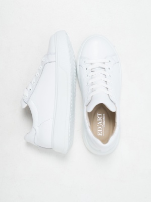 Кеды кожаные белые 