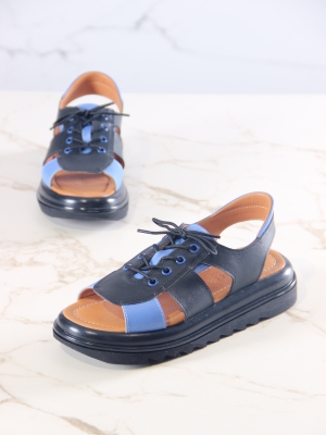 Босоножки кожаные