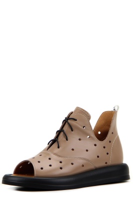 Босоножки кожаные коричневые 