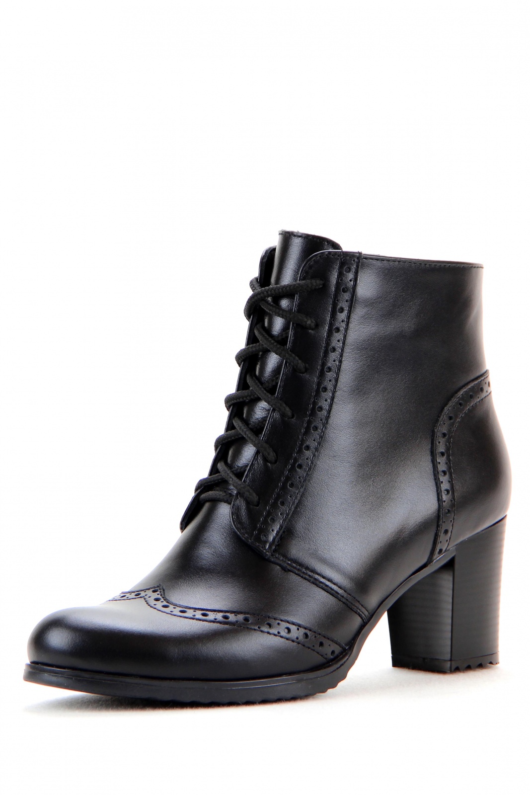 Ботильоны кожаные черные