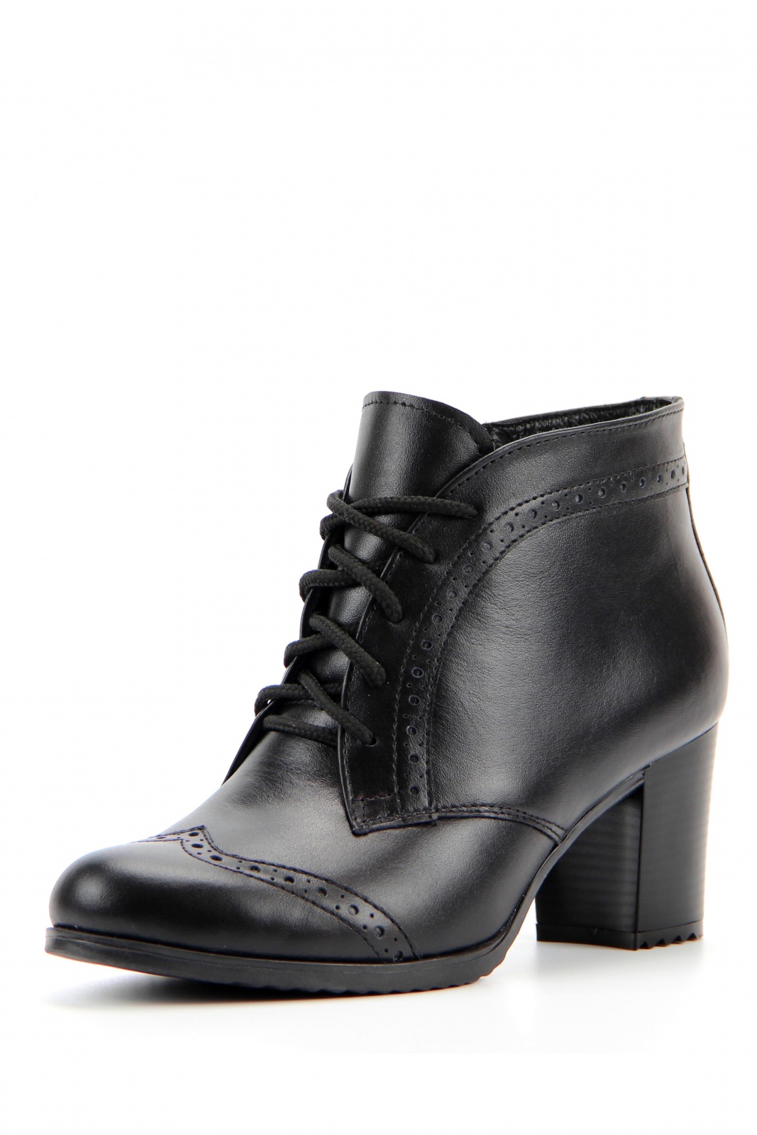 Ботильоны кожаные черные