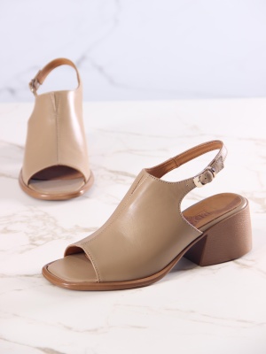 Босоножки ED'ART 4013.23663'bе. Круассан майами+коричневый